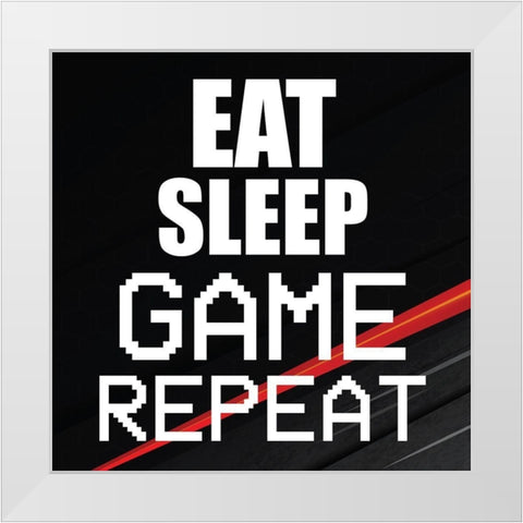 Gamer 2 White Modern Wood Framed Art Print by Bailey, Ann