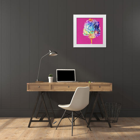 Painted Tree 2 White Modern Wood Framed Art Print by Bailey, Ann