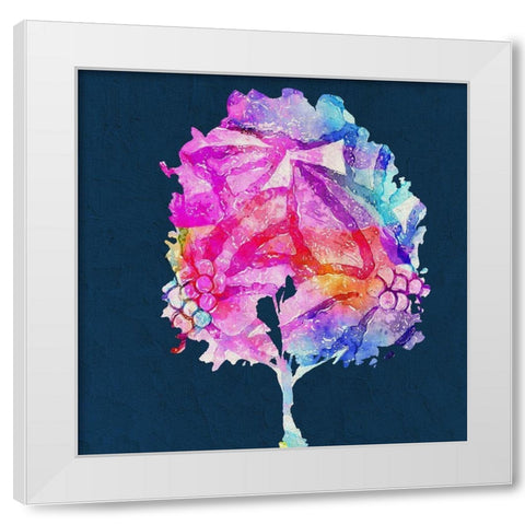 Painted Tree 3 White Modern Wood Framed Art Print by Bailey, Ann