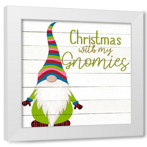 Gnomies White Modern Wood Framed Art Print by Bailey, Ann