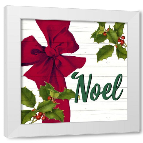 Noel Bow White Modern Wood Framed Art Print by Bailey, Ann