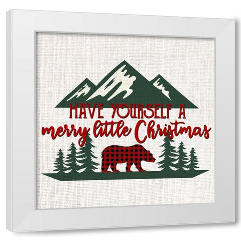 Merry Little White Modern Wood Framed Art Print by Bailey, Ann