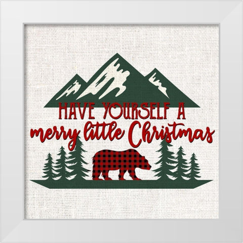 Merry Little White Modern Wood Framed Art Print by Bailey, Ann