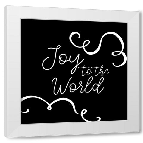 Joy to the World White Modern Wood Framed Art Print by Bailey, Ann