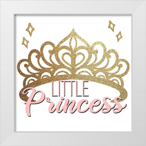 Little Princess 1 White Modern Wood Framed Art Print by Bailey, Ann
