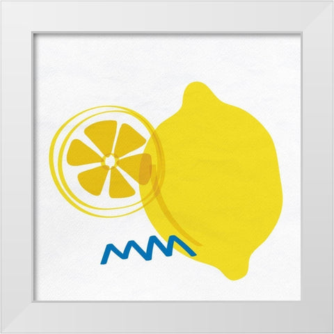 Lemon Drop 2 White Modern Wood Framed Art Print by Bailey, Ann