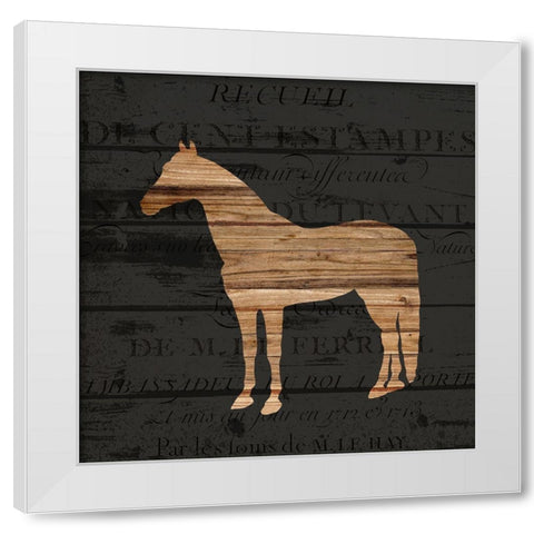Neigh White Modern Wood Framed Art Print by Bailey, Ann