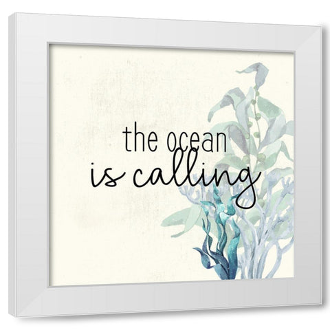 The Ocean White Modern Wood Framed Art Print by Bailey, Ann
