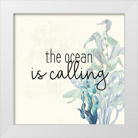 The Ocean White Modern Wood Framed Art Print by Bailey, Ann