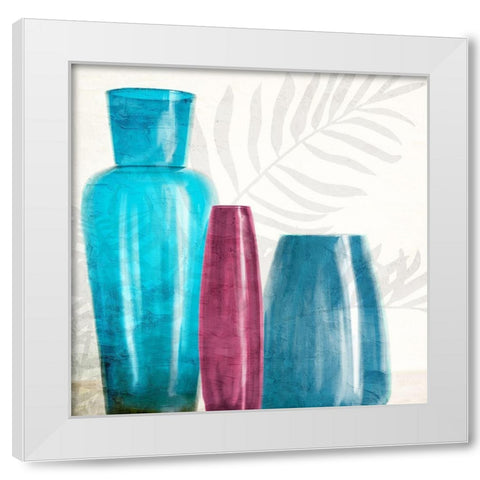 Sea Glass Three White Modern Wood Framed Art Print by Bailey, Ann
