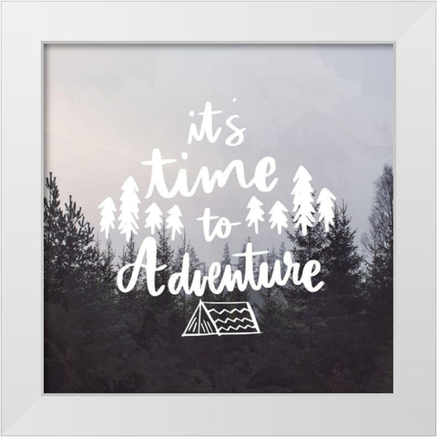 Adventure Time White Modern Wood Framed Art Print by Bailey, Ann