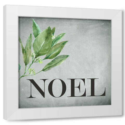 Noel Square White Modern Wood Framed Art Print by Bailey, Ann