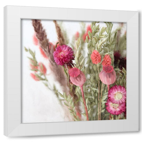 Spring Fling White Modern Wood Framed Art Print by Bailey, Ann