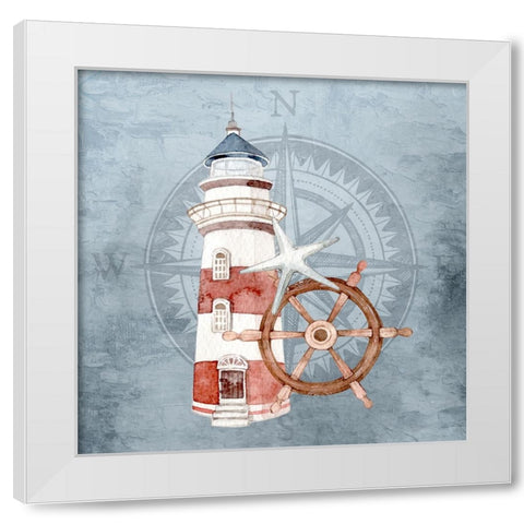 On the Coast 1 White Modern Wood Framed Art Print by Bailey, Ann