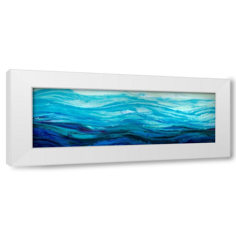 River Run White Modern Wood Framed Art Print by Bilotta, Barbara
