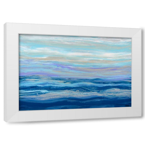 Beyond Serenity White Modern Wood Framed Art Print by Bilotta, Barbara