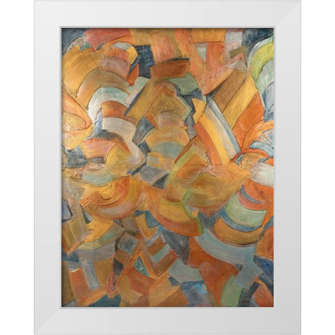 The City That Never Sleeps White Modern Wood Framed Art Print by Bilotta, Barbara