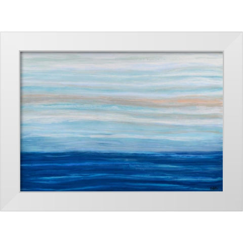 Cool Essence White Modern Wood Framed Art Print by Bilotta, Barbara