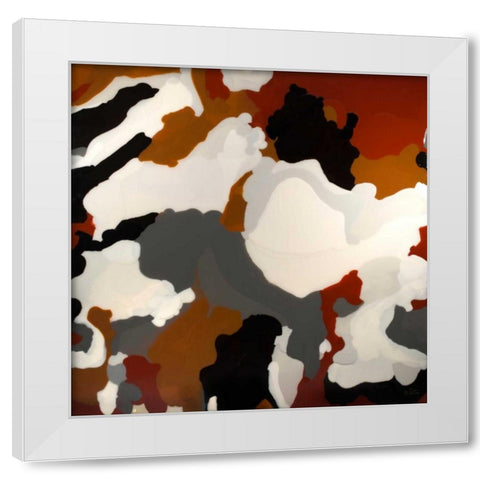 Brown Camo White Modern Wood Framed Art Print by Bilotta, Barbara