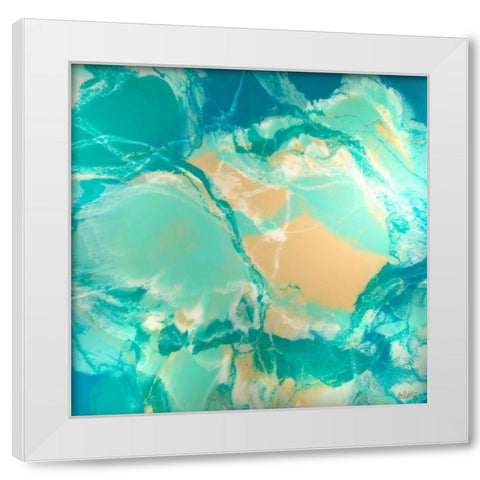 Ocean Floor White Modern Wood Framed Art Print by Bilotta, Barbara