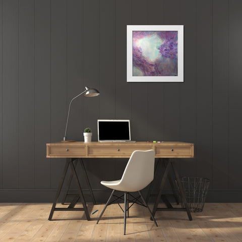 Heavenly Portal White Modern Wood Framed Art Print by Bilotta, Barbara
