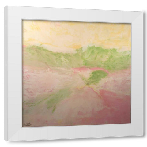 Gleaming Plains White Modern Wood Framed Art Print by Bilotta, Barbara