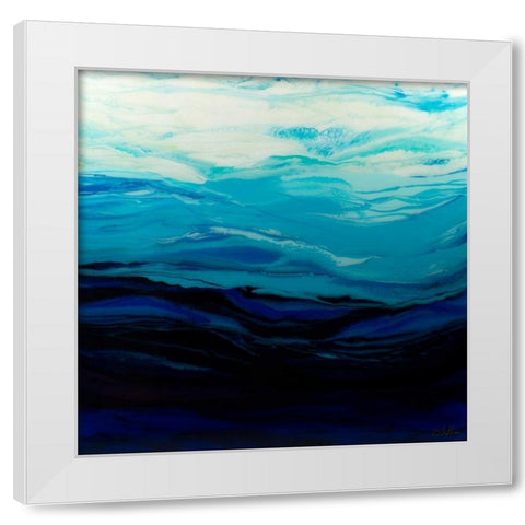Mythical Sea White Modern Wood Framed Art Print by Bilotta, Barbara
