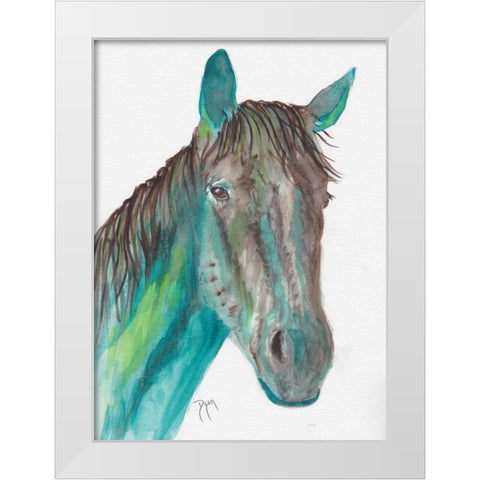 After The Ride White Modern Wood Framed Art Print by Dyer, Beverly