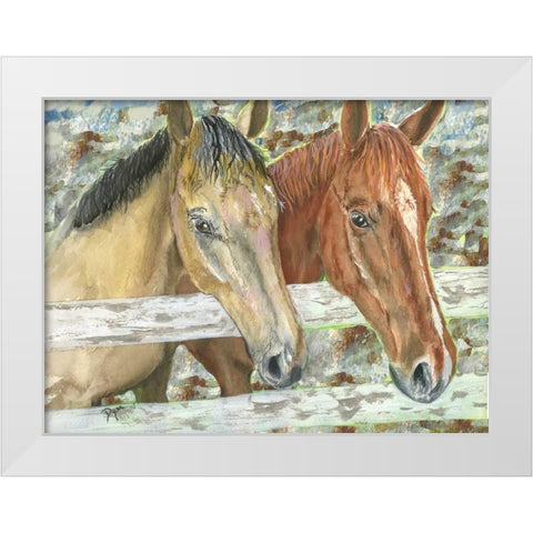 Phoenix and Sadona 600 White Modern Wood Framed Art Print by Dyer, Beverly