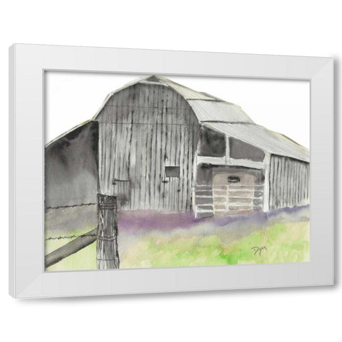 The Gray Barn White Modern Wood Framed Art Print by Dyer, Beverly