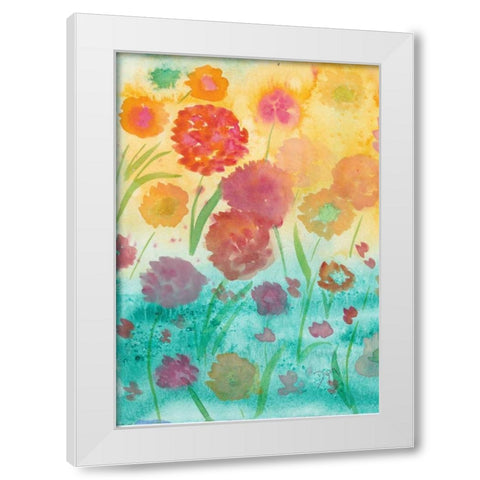 Spring Meadow II White Modern Wood Framed Art Print by Dyer, Beverly