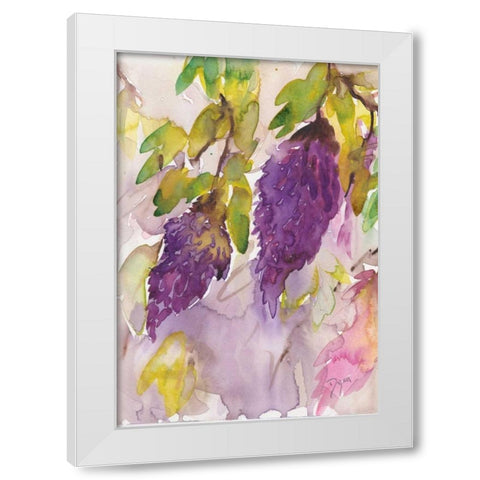 Wisteria I White Modern Wood Framed Art Print by Dyer, Beverly