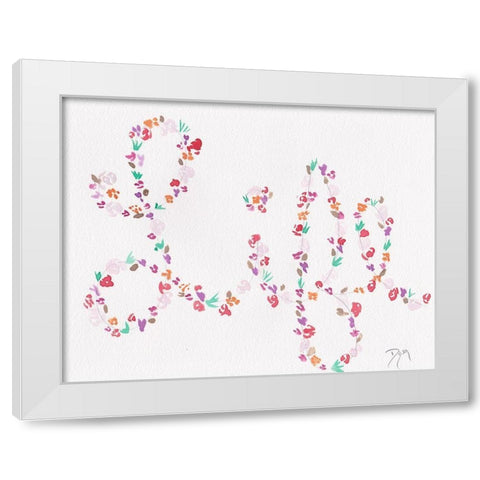 Soft Florals 2018 Life White Modern Wood Framed Art Print by Dyer, Beverly