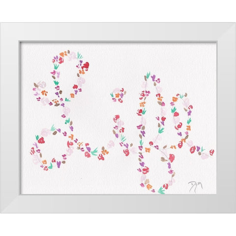 Soft Florals 2018 Life White Modern Wood Framed Art Print by Dyer, Beverly
