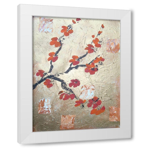 Metallic Breeze 1 White Modern Wood Framed Art Print by Dyer, Beverly
