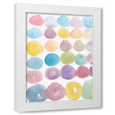 Paint Swatches White Modern Wood Framed Art Print by Dyer, Beverly