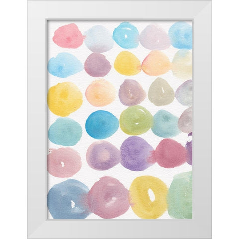 Paint Swatches White Modern Wood Framed Art Print by Dyer, Beverly