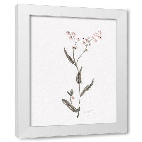 Wildflower Organics I White Modern Wood Framed Art Print by Kimberly, Allen
