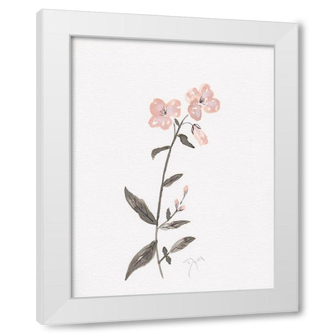 Wildflower Organics II White Modern Wood Framed Art Print by Kimberly, Allen