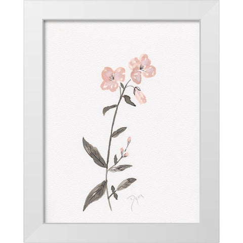 Wildflower Organics II White Modern Wood Framed Art Print by Kimberly, Allen