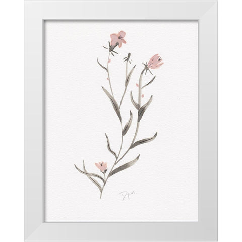 Wildflower Organics IV White Modern Wood Framed Art Print by Kimberly, Allen