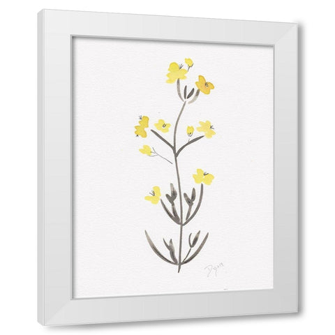 Wildflower Organics VI White Modern Wood Framed Art Print by Kimberly, Allen