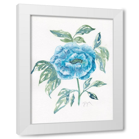 Floral Camilia White Modern Wood Framed Art Print by Dyer, Beverly