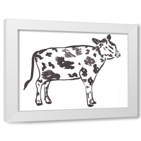 Farm House Friend 2 White Modern Wood Framed Art Print by Dyer, Beverly