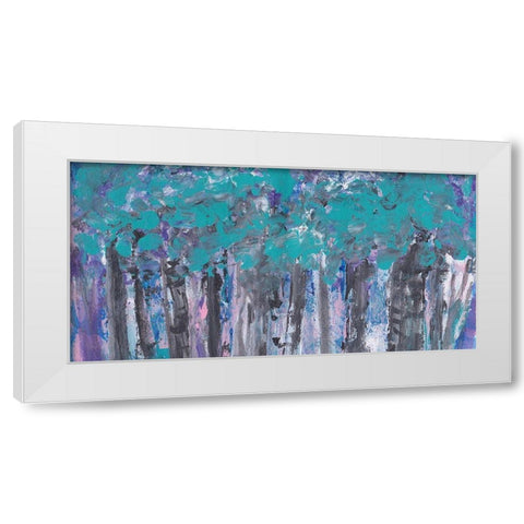 Passing Time White Modern Wood Framed Art Print by Dyer, Beverly