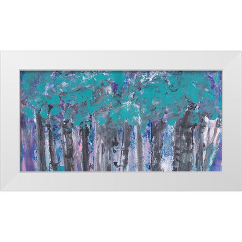 Passing Time White Modern Wood Framed Art Print by Dyer, Beverly