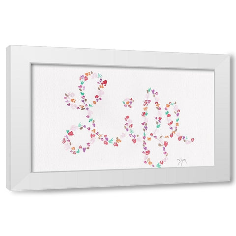 Soft Florals 2018 Life White Modern Wood Framed Art Print by Dyer, Beverly