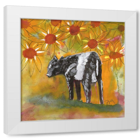 Farm Animal White Modern Wood Framed Art Print by Dyer, Beverly