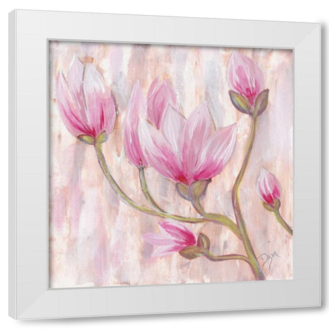 ulip Tree 1 White Modern Wood Framed Art Print by Dyer, Beverly