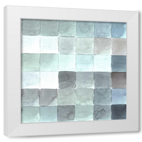 Cool Tiles 2 White Modern Wood Framed Art Print by Dyer, Beverly